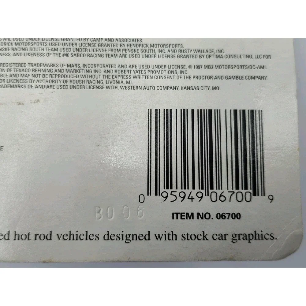 Ertl Racing Champions VTG‎ 1997 CAR Corvette NASCAR Stock Rods 30 NEW B11.1GU335